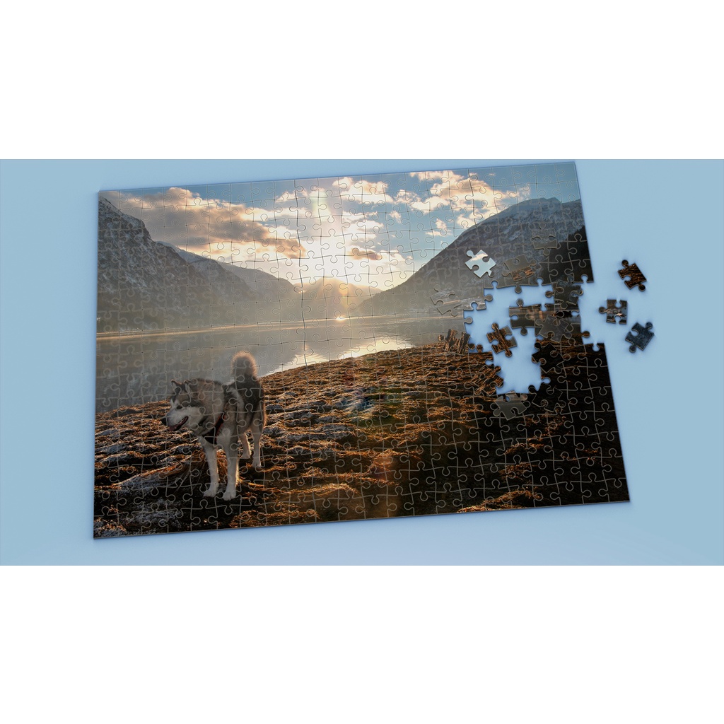 Tranh ghép hình HUSKY - Mẫu 2 - Nhận in theo yêu cầu