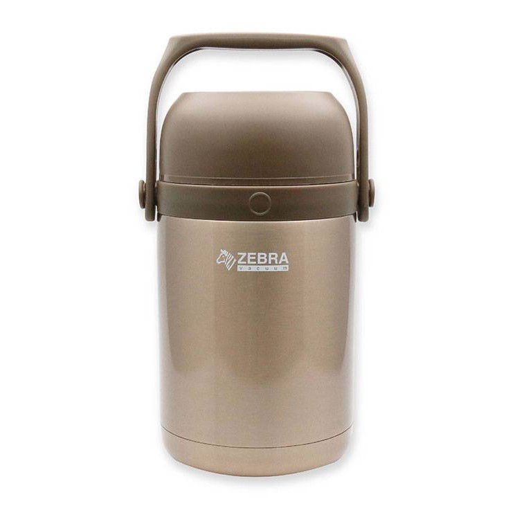 Hộp Cơm Giữ Nhiệt Zebra Thái Lan 3 Ngăn Inox 304, Kèm Thìa 1.8L -152440