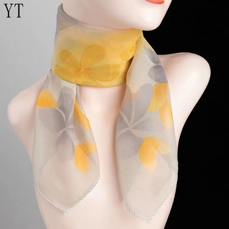 Khăn Voan Vuông Nhỏ Cao Cấp Thời Trang Xuân Hè Dành Cho Mẹ Múa [Phong Cách Mới] Khăn Choàng Cổ Vải Gạc Phù Hợp Với Mẹ
