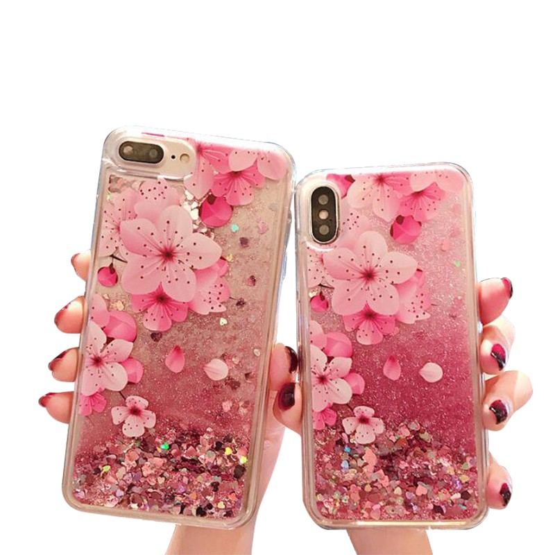 ComeBuy OPPO A3S A5S A7 Realme C1 Beautify Flower Liquid Shinning Covers TPU Couple Cases Hot Sales COD Ready Stock | BigBuy360 - bigbuy360.vn