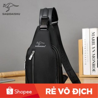Túi đeo chéo nam trước ngực vải canvas chống nước phong cách trẻ trung - Túi chéo nam TC57