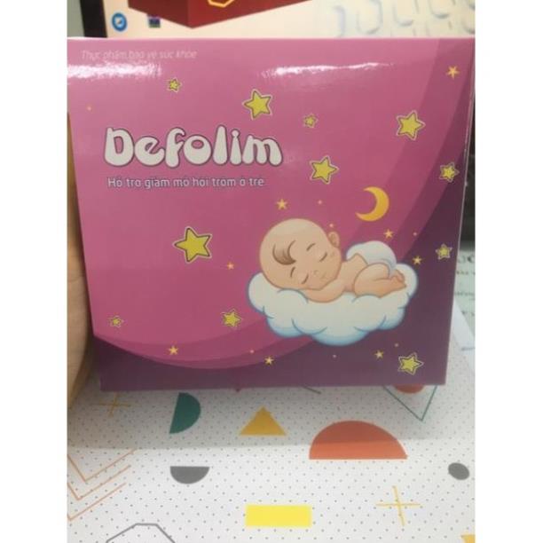 Defolim hỗ trợ giảm chứng mồ hôi trộm Hộp 30 ống 10ml