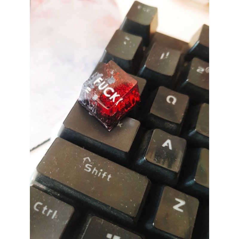 Nút Keycap OEM profile Ctrl - Keycap Nút bàn phím chữ cái 1.25u đỏ đen