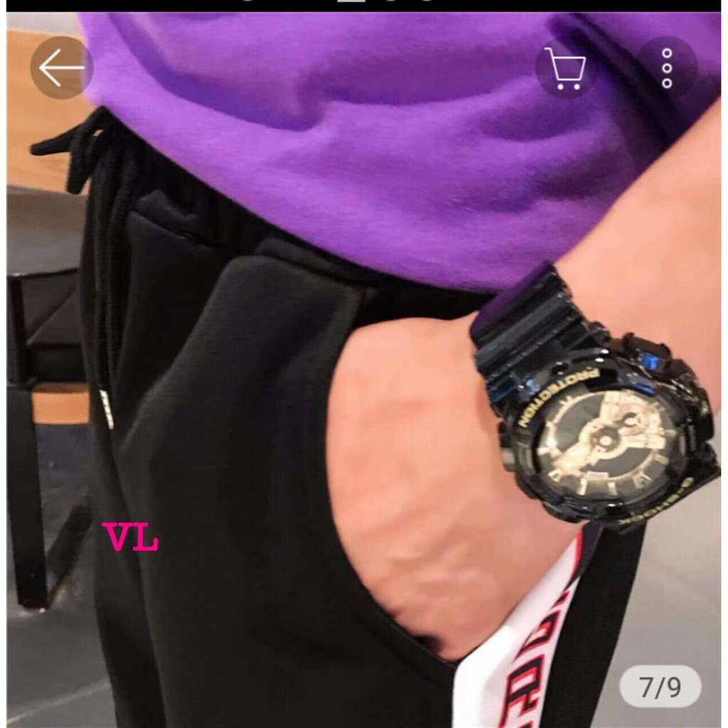 Quần đùi nam thể thao phối sọc chữ BLA2402 | BigBuy360 - bigbuy360.vn