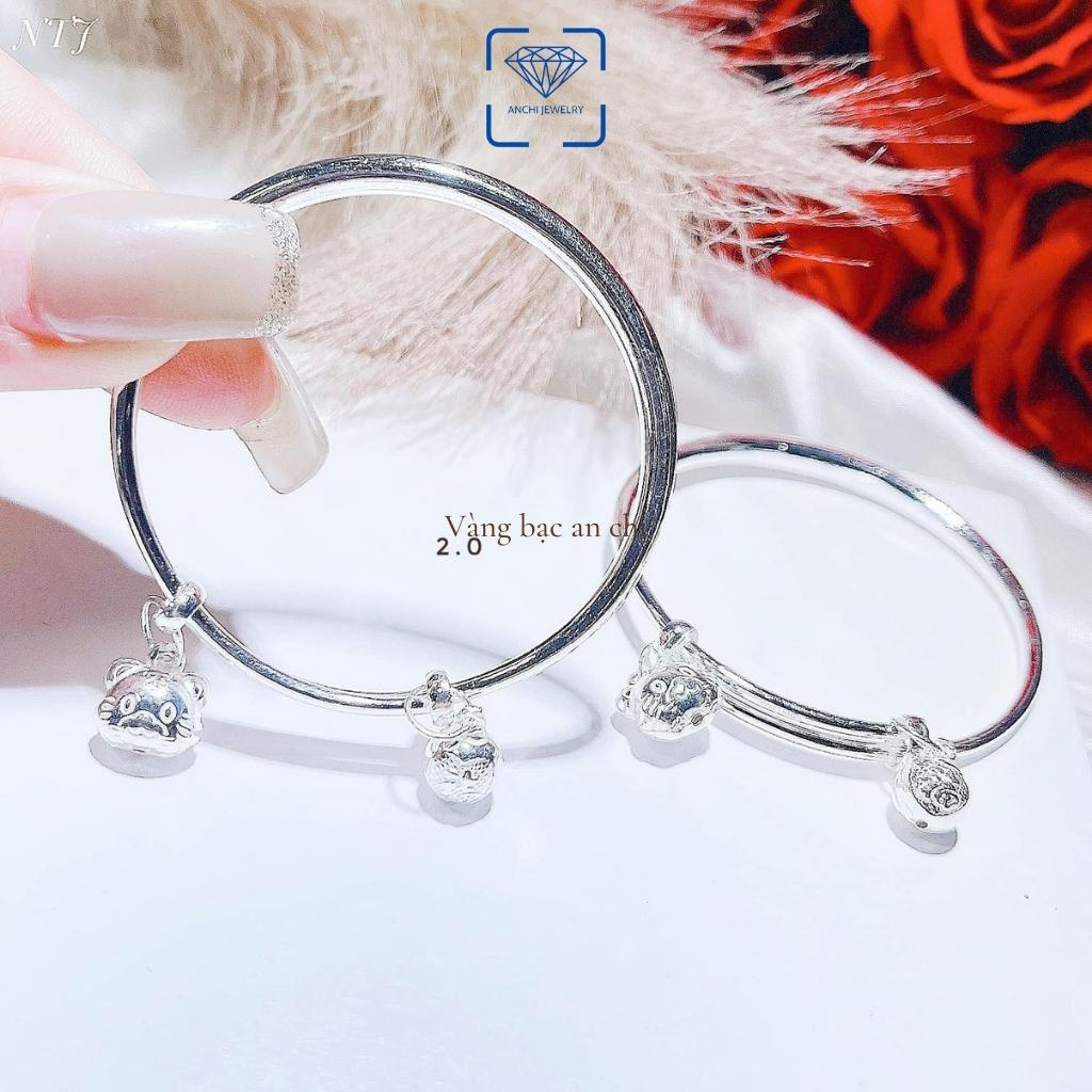 Lắc tay mèo kitty cho bé gái, chuẩn bạc ta không xuống màu - Anchi jewelry