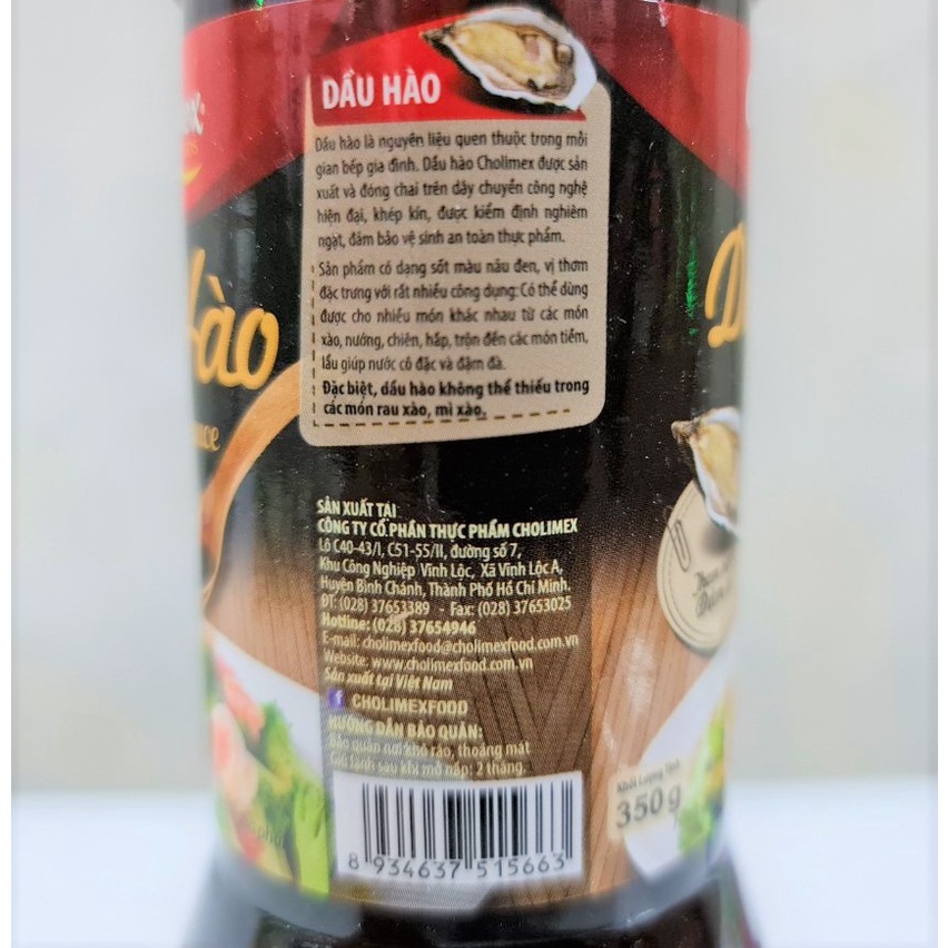 [Chai nhỏ 350g – NẮP ĐỎ] DẦU HÀO [VN] CHOLIMEX Oyster Sauce