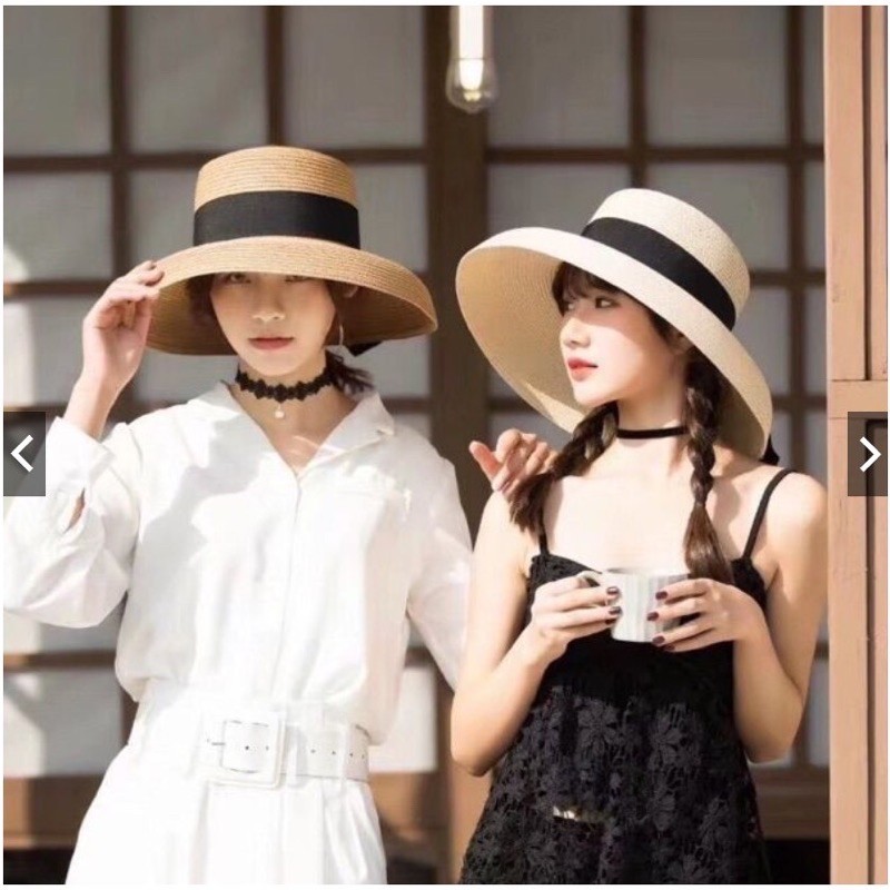 MŨ CÓI CHUÔNG LỒNG ĐÈN DÂY ĐEN ĐI BIỂN