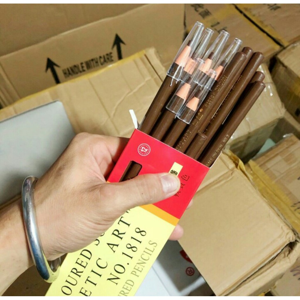 Nguyên Hộp 12 Cây Chì Mày Xé COSMETIC ART 0146