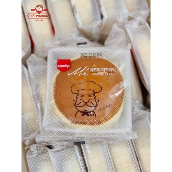 Bánh Ông Già  Bông Lan Phô Mai Hàn Quốc Samlip