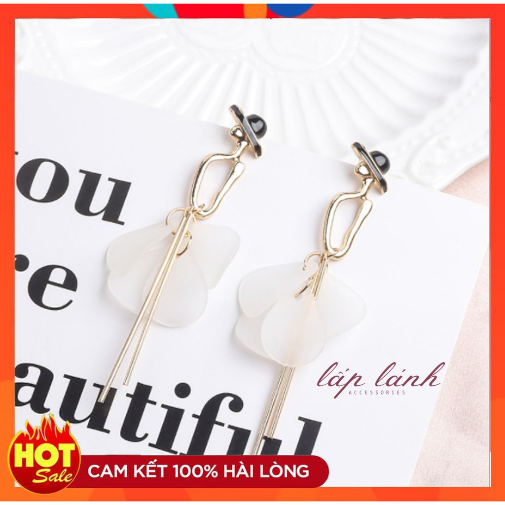 [Có sẵn] BÔNG TAI/KHUYÊN TAI DÀI CÔ GÁI KHIÊU VŨ BẠC 925 PHONG CÁCH THỜI TRANG HÀN QUỐC BT14