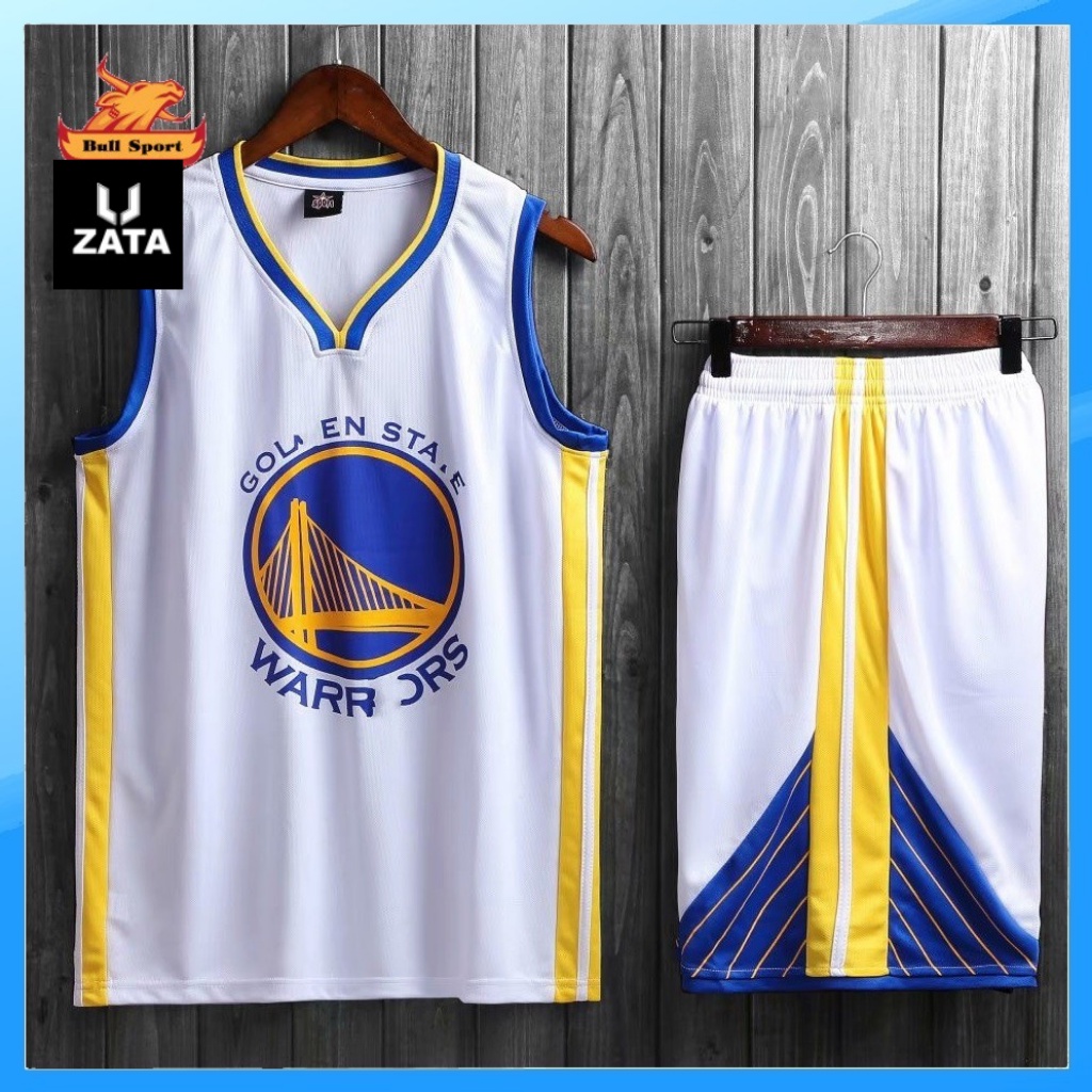 Áo bóng rổ golden state warriors, bộ quần áo bóng rổ nam nữ GDS Zata - ABRGDS01