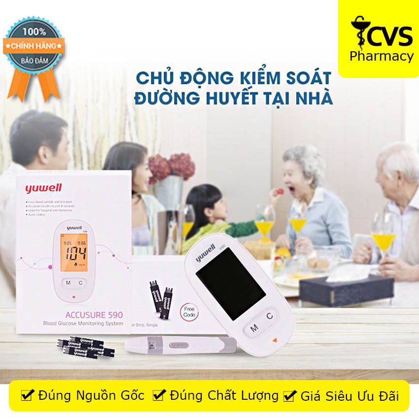 Máy đo đường huyết Yuwell 590 - cvspharmacy