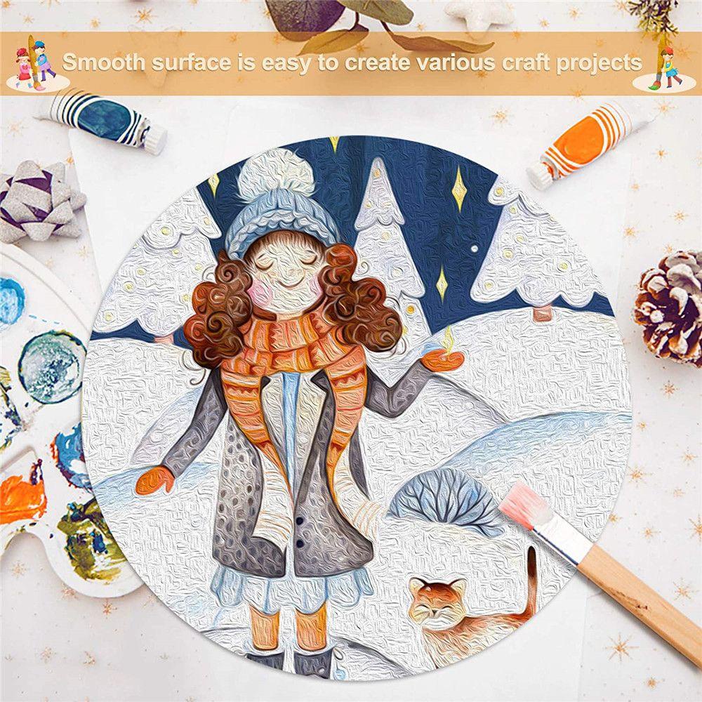 Set 3 / 5 / 10 Tấm Gỗ Tròn DIY Trang Trí Tiệc Cưới Mới