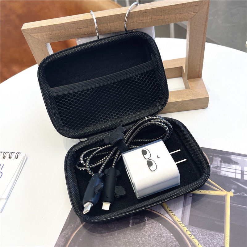 Vỏ Bảo Vệ Hộp Sạc Tai Nghe IPhone 11 12 18W-20W Bằng Silicon Mềm Họa Tiết Hoạt Hình 3D Dễ Thương