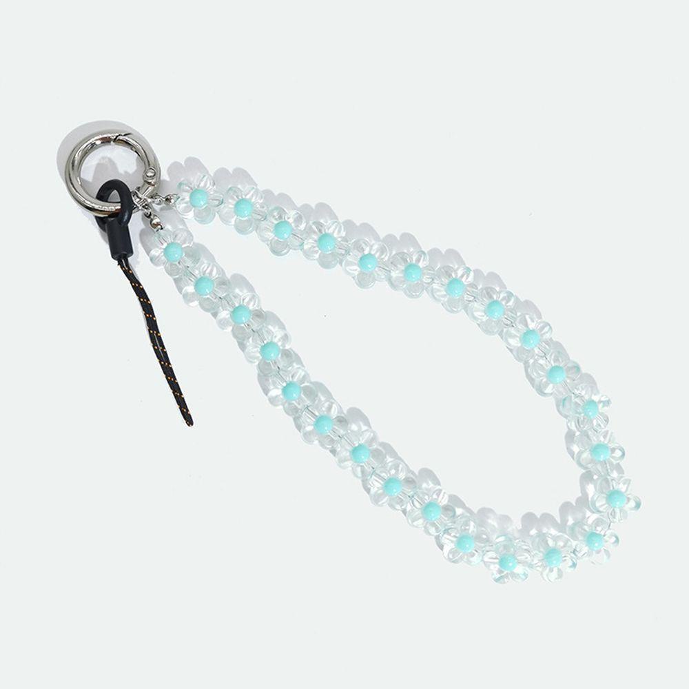 Ốp Điện Thoại Trong Suốt Họa Tiết Hoa Kèm Dây Đeo Chống Thất Lạc Tiện Dụng