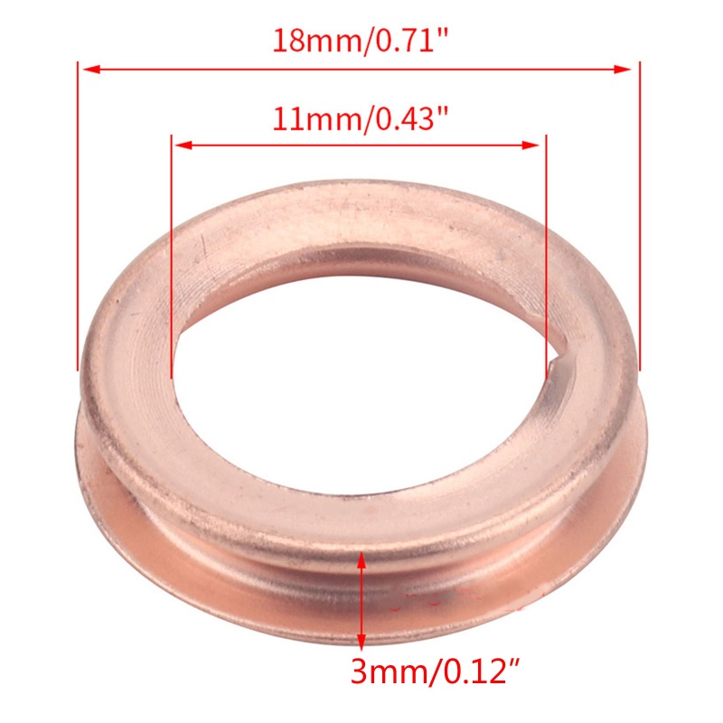 Bộ 10 Vòng Đệm Cống Xả Dầu Động Cơ 11026-01M02
