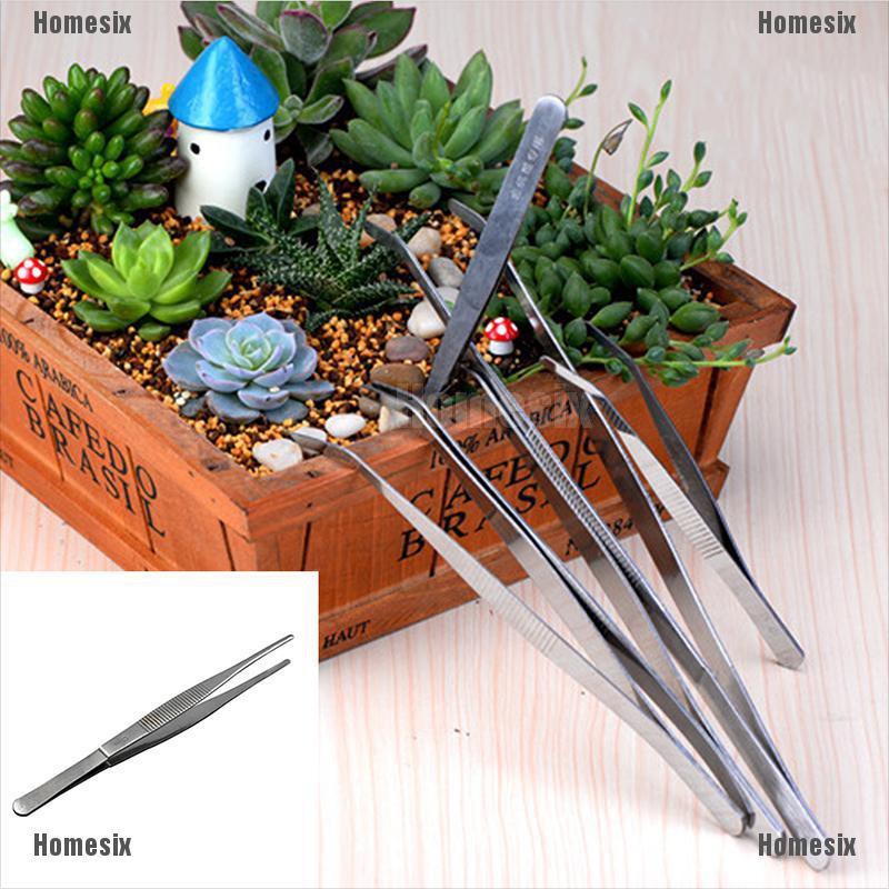 [HoMSI] Stainless Forceps tools garden miniatures resin figurines for garden decoration tools SUU