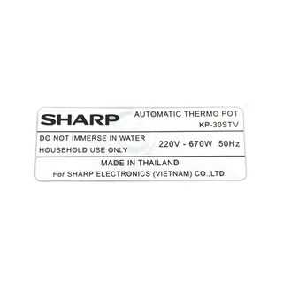 Bình thủy điện Sharp KP-30STV 2.9 lít