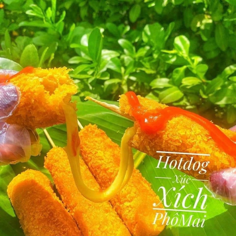 HOTDOG XÚC XÍCH PHÔ MAI SET 6 QUE