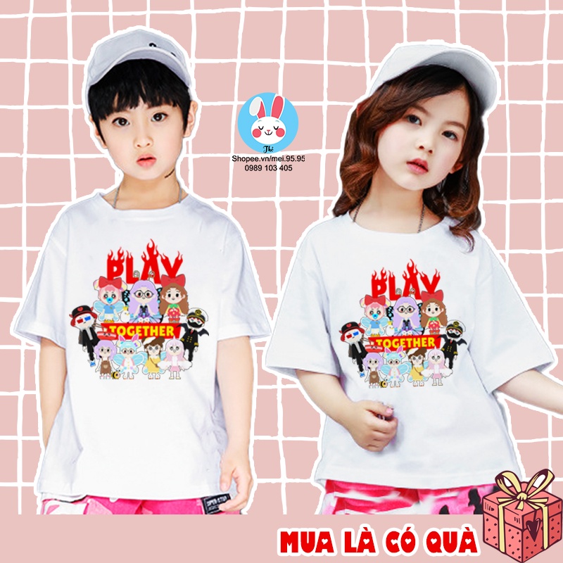 Áo thun play together mẫu Family,áo in hình play together siêu nét có nhiều size
