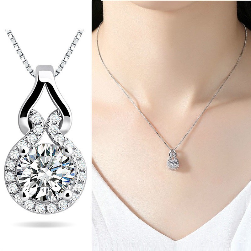 Dây chuyền mặt hình bí ngô đính kim cương nhân tạo thời trang cho nữ ANTA Jewelry - ATJ3615