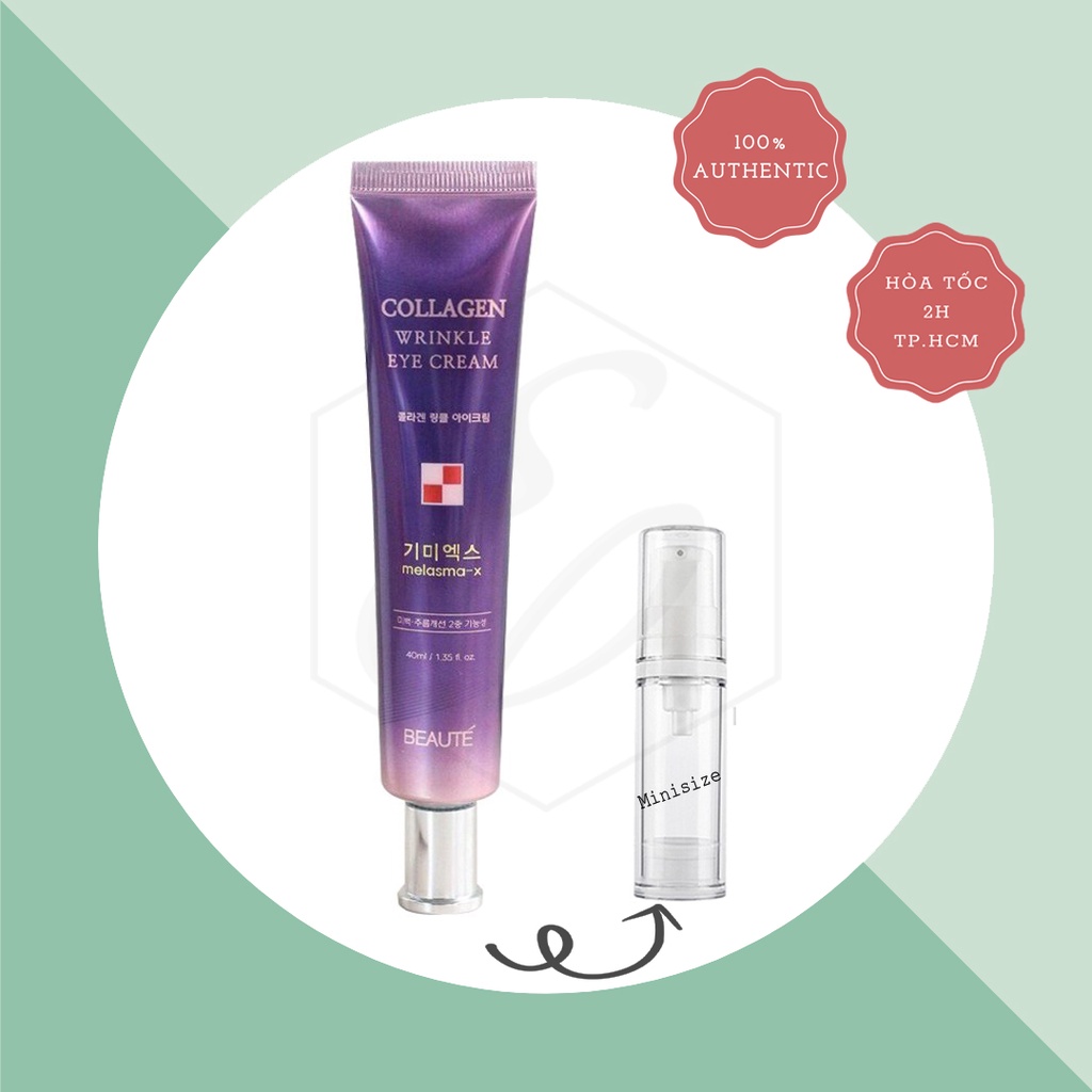 Kem Dưỡng Mắt Melasma Collagen Wrinkle Eye Cream - 40ml