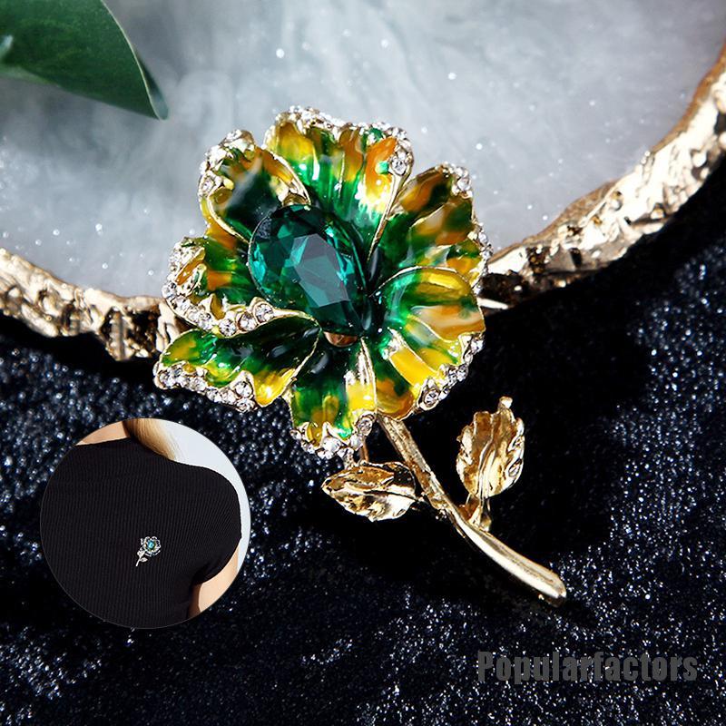 Ghim Cài Áo Hình Viên Kim Cương Nhân Tạo Thời Trang