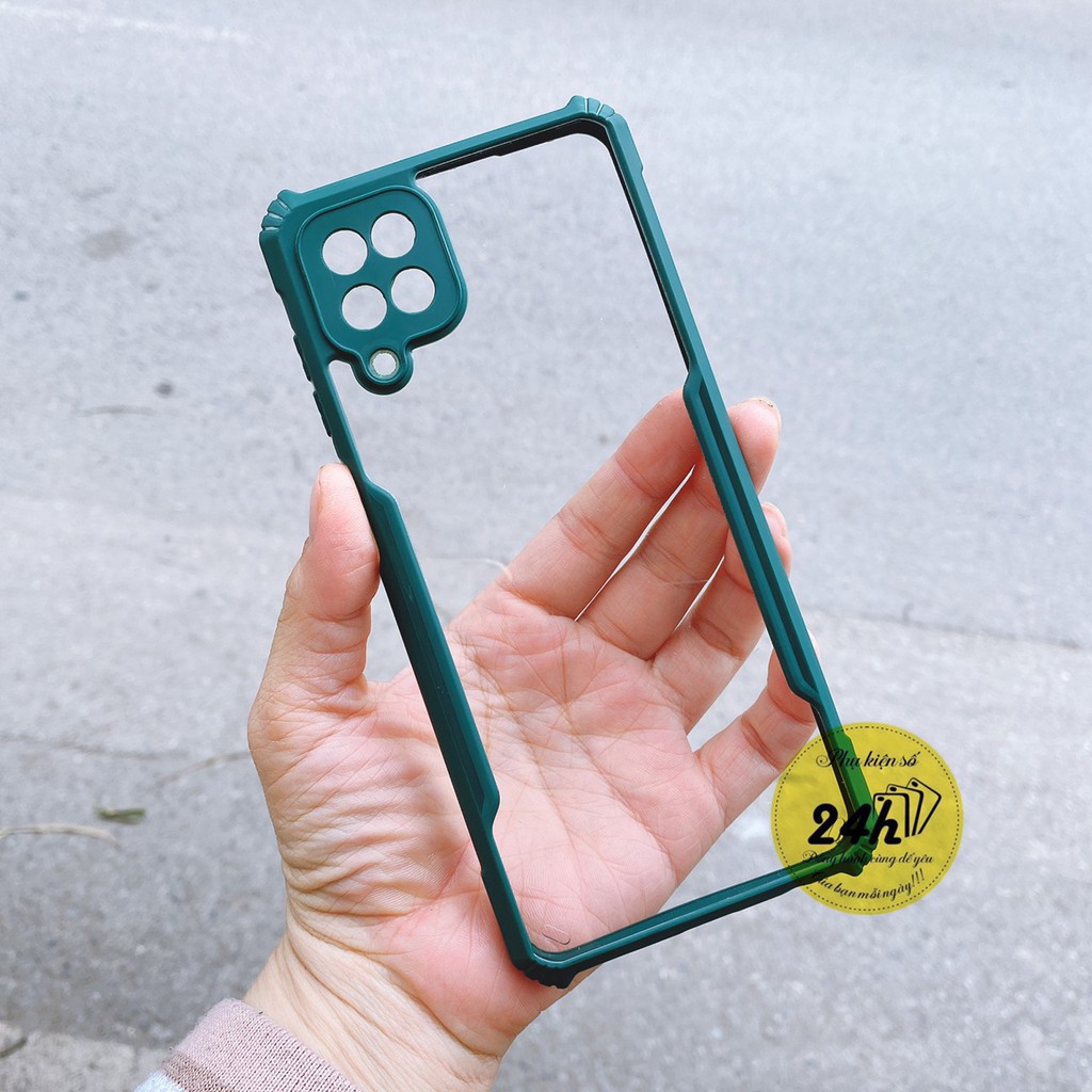 Ốp Lưng Samsung A12 Lưng Trong Suốt viền màu Chống Sốc bảo vệ camera Samsung A12 | BigBuy360 - bigbuy360.vn