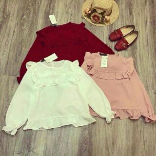 Áo bèo nhún tay dài