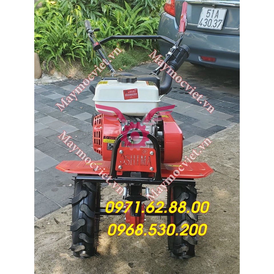 Máy lên luống tạo rãnh, xơi đất Oshima chính hãng động cơ 7HP