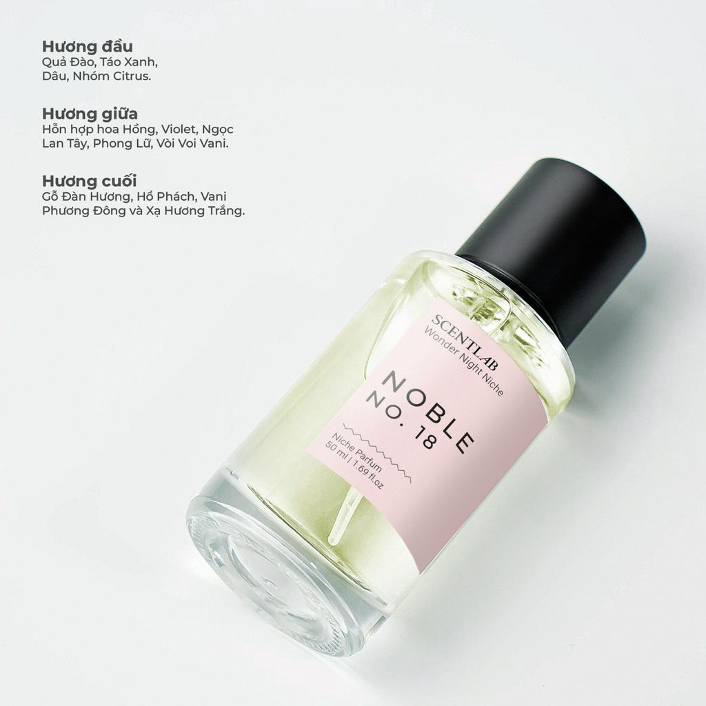 Nước Hoa SCENTLAB No.18 Noble Wonder Night Niche Fullsize 50ml Nữ Tính, Trưởng Thành Lưu Hương Trên 10h