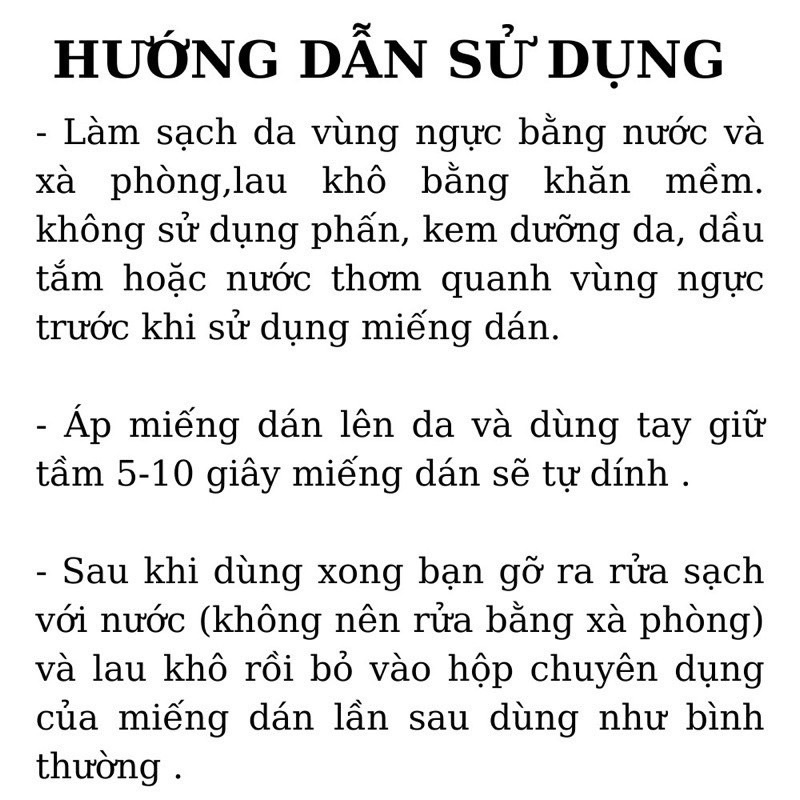 Hộp 1 Đôi Dán Ngực Tàng Hình Nhiệt Tự Thân Không Keo Dán Siêu Mỏng Cao Cấp