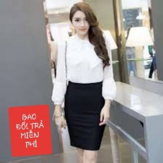 Chân váy bút chì công sở xẻ sau **Được đổi trả miễn phí**