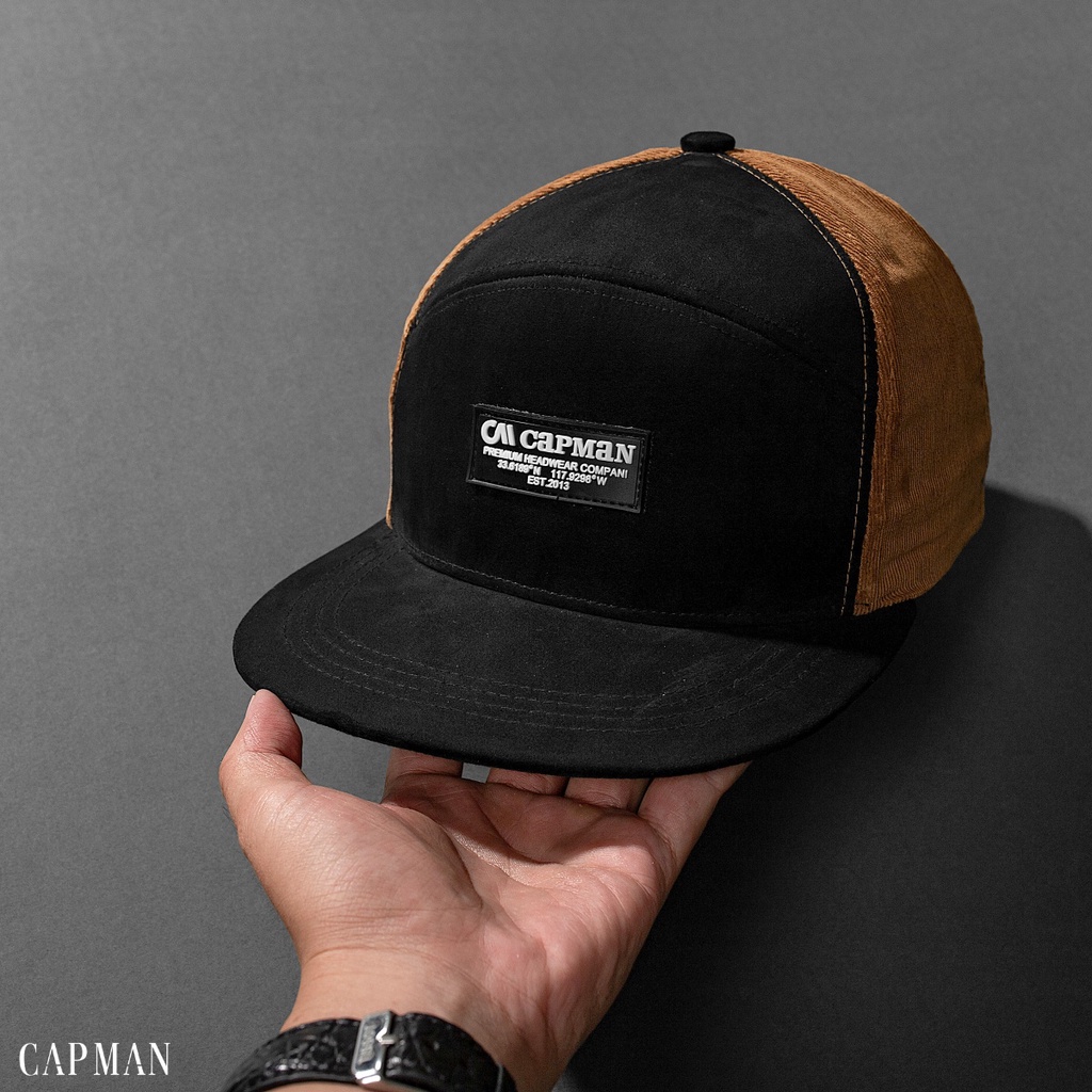 Mũ snapback lưỡi ngang CAPMAN chính hãng CM159