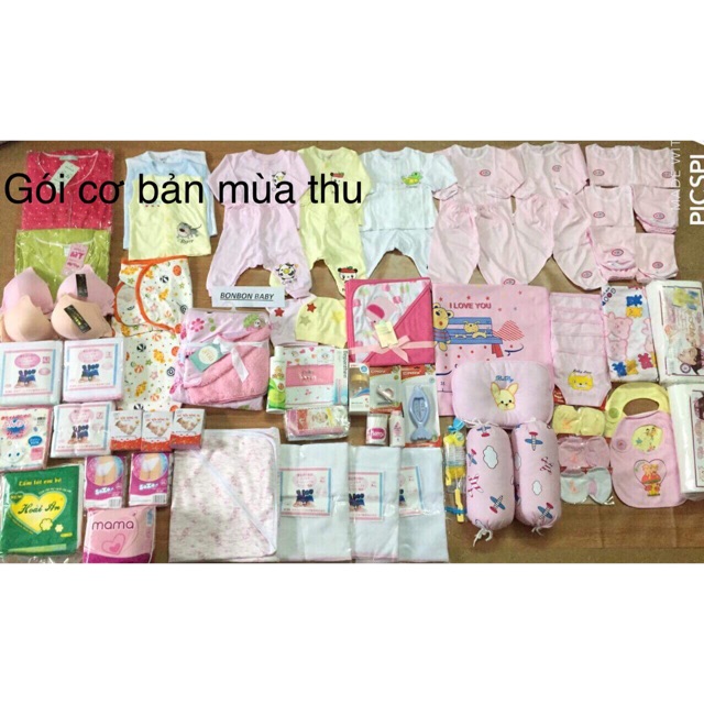 Combo đồ dùng cơ bản cho mẹ và bé mùa thu