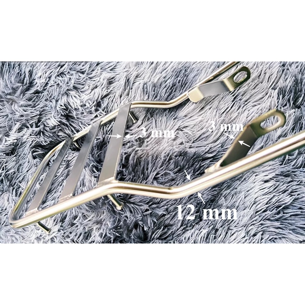 BAGA SAU 67 INOX GỌNG ĐẶC MẪU KHÔNG LÒ XO, DÀY, SÁNG BÓNG