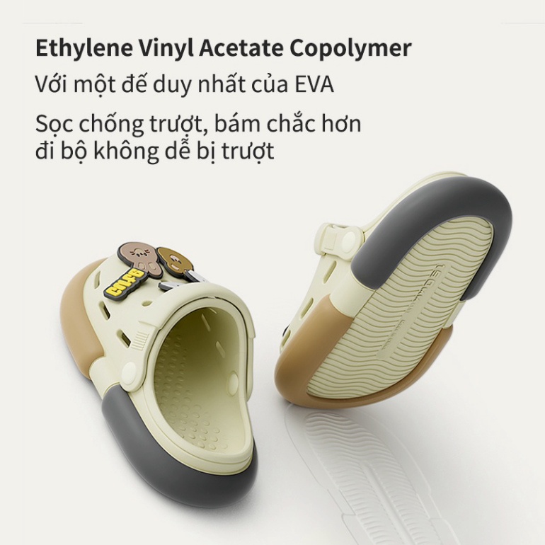 Dép sục cho bé Cheerful Mario- Happy Feet No7702 quai cài chống trơn trượt màu sắc và họa tiết thời trang Hàn Quốc