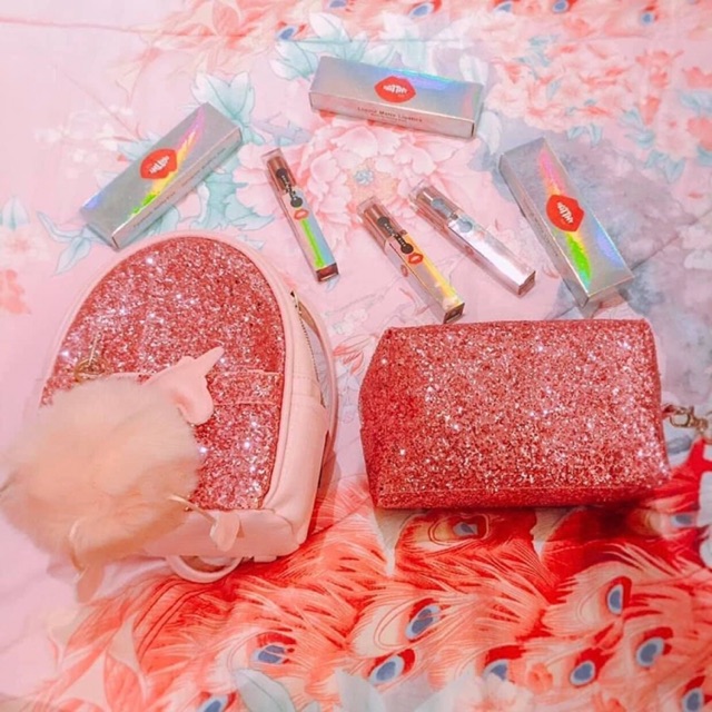 Balo Hồng bling bling có sẵn