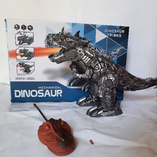 Khủng long dinosaur điều khiển,phun khói với ánh sáng màu hiệu ứng như phun lửa thật kèm tiếng gầm