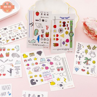 Hình xăm ⭐CUTE⭐ dán mini tạm thời họa tiết dễ thương hàn quốc
