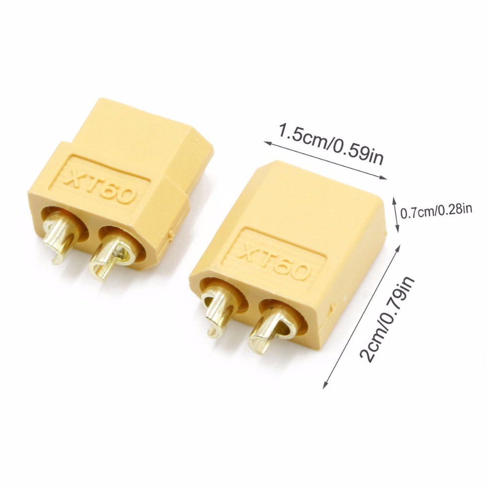 Set 20  đầu nối pin ESC XT60 cho máy bay điều khiển từ xa