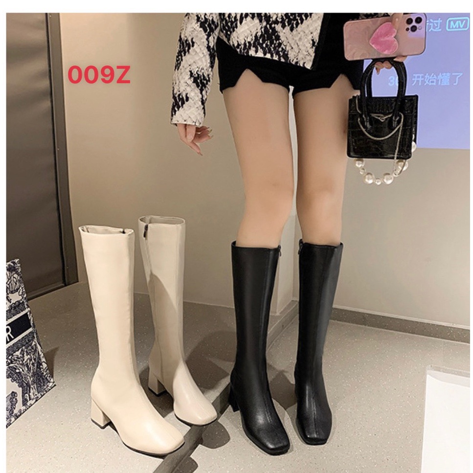 (S219) Bốt đùi nữ khóa cạnh, gót 6 phân lót lông (Mã 009Z) | BigBuy360 - bigbuy360.vn