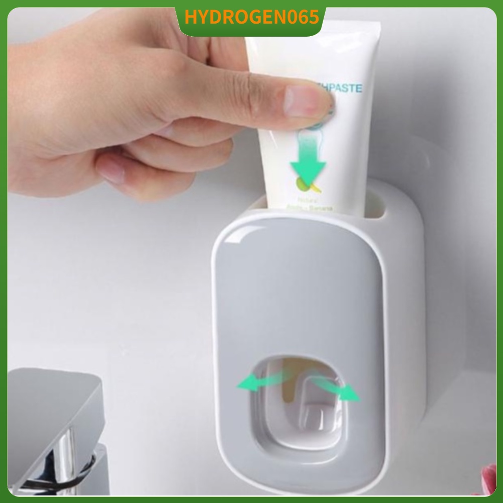 Hộp đựng lấy kem đánh răng tự động dán tường không cần đục lỗ dùng cho nhà tắm
