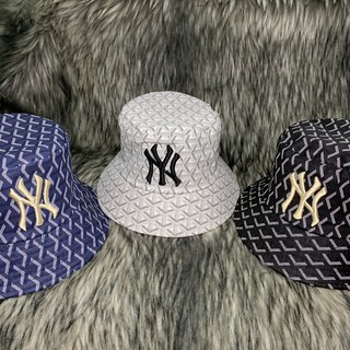 Nón Bucket / Mũ Vành Tròn Chất Liệu Da Chống Nước Thêu Nổi NY N075