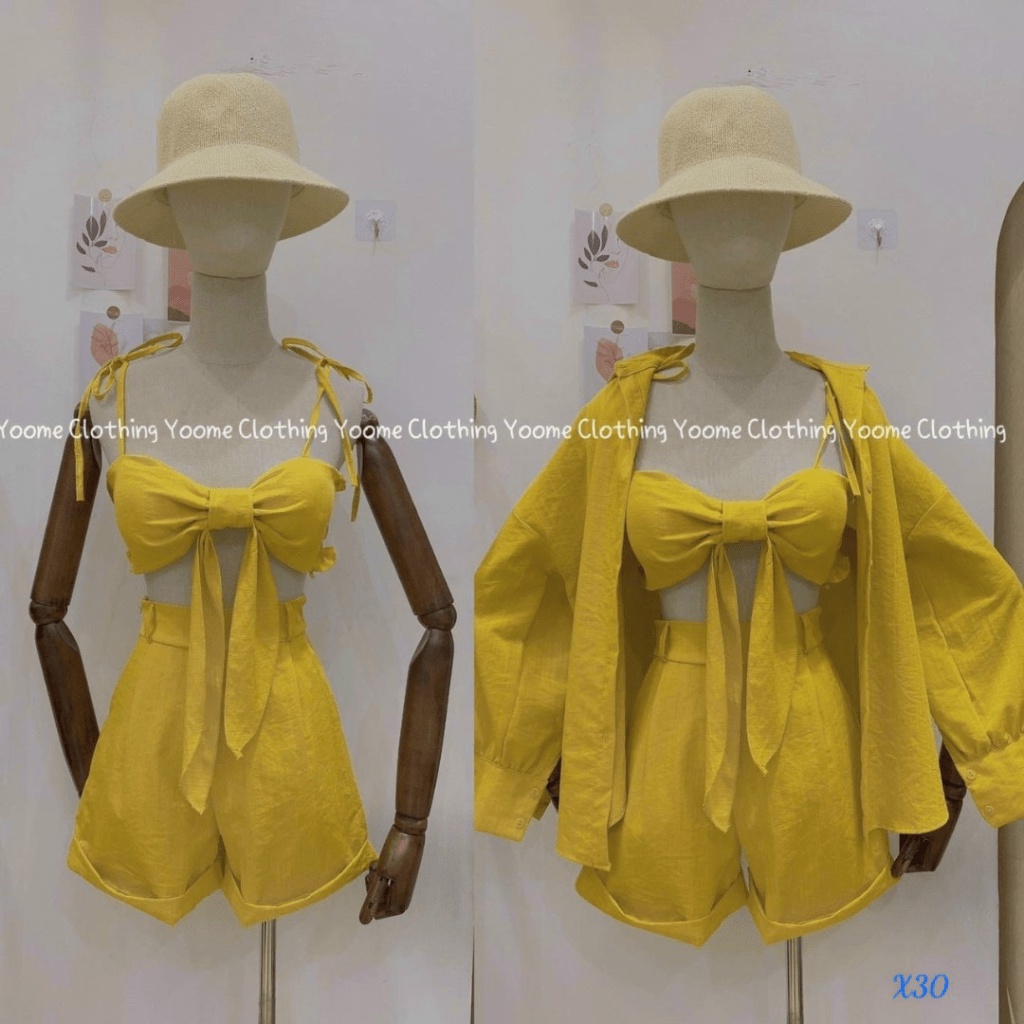SET 3 MÓN CỰC XINH, CỰC CUTE CHO CHỊ EM ĐI DU DỊCH, ĐẶC BIỆT LÀ ĐI BIỂN UP Shop Valentina