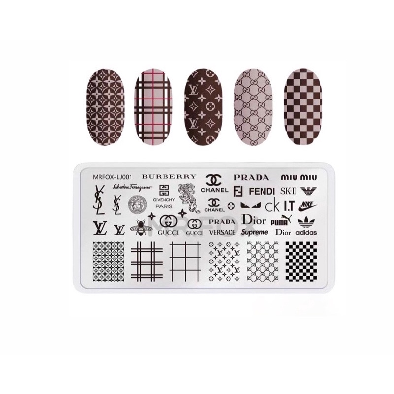 Khuôn in họa tiết móng tay trang trí móng nail