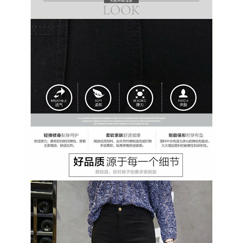 Quần legging đen dài đến mắt cá chân phối rách kiểu Hàn Quốc thời trang xuân hè 2021 cho nữ