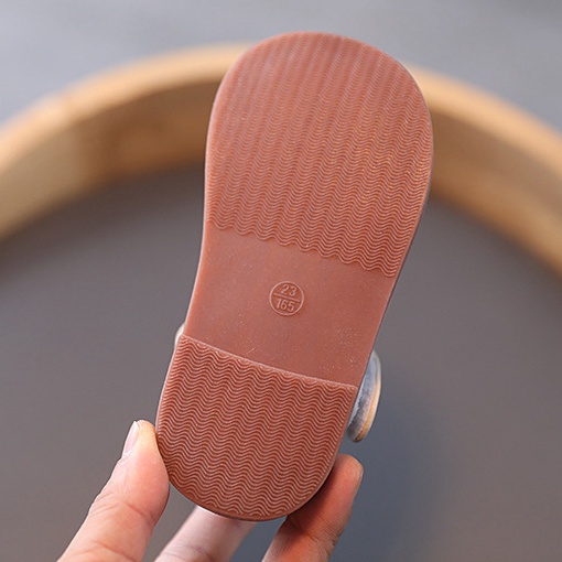 Giày búp bê công chúa đính nơ chất liệu da size 21-30 cho bé gái