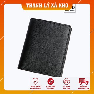 Ví nam/Ví da thật cao cấp da nhỏ gọn hiệu Saffiano Rainbow RBMLW 005