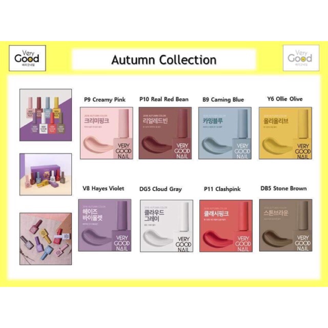 Bộ sản phẩm sơn gel very good nail 8pcs
